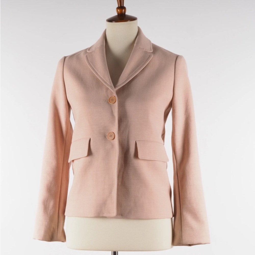 Maje VIVOINE Women's Nude Blush Blazer Size 36/S